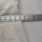 Cupshe  White Lace Dress PomPom Tie V Neck Sleeveless‎ Summer Beach Size L Photo 5