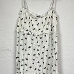 City Chic  White Floral Eyelet Tank Top Women XL Romantic Ruffle Adjustable Strap Photo 0