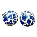 Vintage Blue and White Clip Photo 0