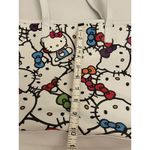 2018 Hello Kitty White Tote‎ Purse Bag Fab NY Sanrio 13 x 10" + 10" Handles Photo 2