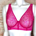 Victoria's Secret Victoria Secret Pink Zebra Lace Unlined Plunge Bra Photo 4