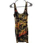 Jolie & Joy Graffiti Print Bodycon Dress – Medium Black Photo 1