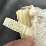 Delicates Vintage New Bra 34D Sheer Ivory Lace Unlined Mesh Net Dots USA 3157 Photo 9