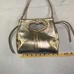 Betsey Johnson  Gold Heart Purse Crossbody Photo 12