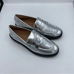 Madewell The Vernon Loafer in silver size 8 preppy academia office career Photo 3