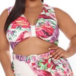 Majestic Garden Floral Jumpsuit - White/combo Photo 1