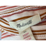 Madewell  Baby Tee Shimmer Stripe Long Sleeve Pullover Shirt XL K6313 Extra Large Photo 2
