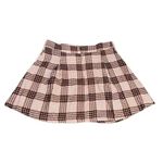 Copper Key NWT Pleated Mini Skirt L Plaid Pink Academia Preppy Fall School Soft‎ Grunge Photo 13