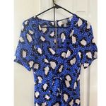 ASOS Electric Blue Pink Polka Dot Wide Leg Leopard Jumpsuit Photo 4