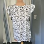 Nation Ltd ‎ Paulette Floral Flutter Sleeve Pima Cotton Top Cottagecore Photo 3