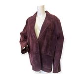 Vintage Margaret Godfrey Women's Purple Leather Jacket Size 3X Photo 4