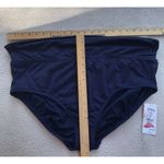 Lands' End Women's Plus Size 2X Navy Blue Swimsuit Mid Rise Bikini Bottom New Photo 6