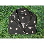 Kate Spade  Black Pink Polka Dot PJ Top Size M Photo 1