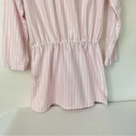 Victoria's Secret Shirt Dress Nightgown Pajama Size Small Pink White Silver Photo 6