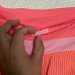 Lululemon Groovy Run Short Wagon Stripe Pop Orange / Bleached Coral size 10 Photo 10