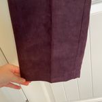 EUC Vintage Birch‎ Hill women’s dark purple faux suede casual pants size 10 Photo 3