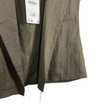 ZARA NWT Cropped Lyocell Blend Raw Hem Vest in Olive Green Size S Photo 1