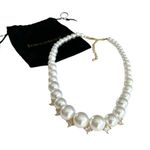 Francesca's Francesca’s Luxe CZ White Pearl Necklace 14K Gold Plated Photo 1