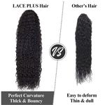 22 Inches Synthetic Long Curly Black Hair Extension Photo 3
