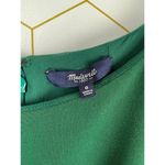 Madewell  Cap Sleeve Green Mini Dress - Size - 0 Photo 3