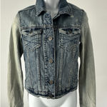 NWT! Aeropostale Junior's S Distressed Denim Jean Jacket 100% Cotton (b49) Blue Size undefined Photo 0