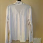 Lady Hagen White Long Sleeve Quarter-Zip Top Sz.L Photo 1