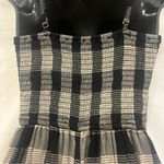 Hollister Romper Plaid Womens Small Black Tan Sleeveless Pockets Summer Beach Photo 4