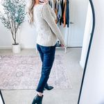 Free People Neutral Tan Beige Open Knit Sweater Photo 4