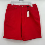 Judy Blue ‎ red denim Shorts 3xl nwt Photo 0