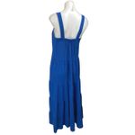 Max Studio Blue Sleeveless Square Neck Cami Tiered Midi Maxi A-Line Dress Size S Photo 1