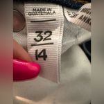 Loft Blue Ankle Jeans with Distressed Hem size 14 Photo 4