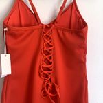 Good American NWT Sculpt One-Piece Swimsuit in Bright Poppy 002 Photo 7