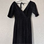 Altar'd State  Glitter Shimmering Black Jumpsuit Party NYE XSmall Photo 8