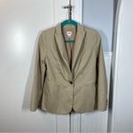 J.Crew Factory Girlfriend Chino Blazer Stretch Cotton Fully Lined Khaki Size 4 Photo 1