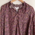 Apiece Apart Betina Blouse in Tiny Petals Magenta Photo 3