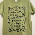 Hot Topic NEW NWT  Buy Books Boyfriend Fit T-Shirt Green Short Sleeve Tee JUNIORS Photo 2