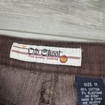 Vtg Y2K Denim Cropped Jean Jacket Flare Pants Grunge Outfit 2 Piece‎ Set Sz 11/L Brown Size L Photo 7