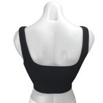 Aritzia  Babaton Black Sculpt Rib Knit Sleeveless Crop Sweater Tank Top Size S Photo 1