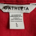 Athleta  Playa Linen Wrap Blouse Cropped Size Large NWT‎ Flaw: Missing Tie Photo 6