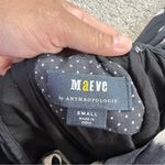 Maeve  by Anthropologie Mini Dress Sheer Polka Dot Open Back Longsleeve Black S Photo 9