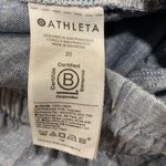 Athleta  Retreat Linen Wide-Leg Pant Size 20 Plus Blue Coastal Grandmother Photo 6