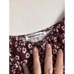 Reformation Anjeline Floral Long Sleeve Mini Dress Cyprus Cherry Size M NEW Photo 5