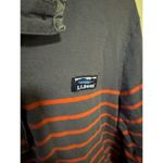 L.L. Bean Vintage Striped Crewneck Sweatshirt Size Large Blue Photo 1