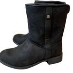 Abeo Pro Burlington Oiled Leather Shearling Boot Black Size 7.5 Photo 1