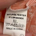 C+D+M Collections Sheer Orange and White Floral Print XL Cover Up. 1940 Photo 3