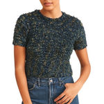 Gantos Eyelash Sweater Blue Size M Vintage Size M Photo 0