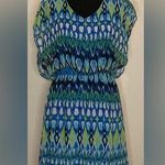 Alya - Blue and green bohemian design cover up dress Size‎ Small Photo 0