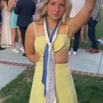 Beginning Boutique Yellow Linen Sundress Size XS Photo 2