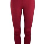 Carbon38 Women's Pink High Rise Stretch Ribbed Knit Yoga Ankle Leggings Size XS Photo 0