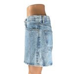 Mango MNG  Women's Blue Light Wash High Rise A Line Denim Jean Shorts Size 8 Photo 1